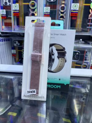 20mm pink stainless steel Milanese loop watch straps