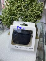 Black silicone case for Apple AirPods Pro 3 headphones.