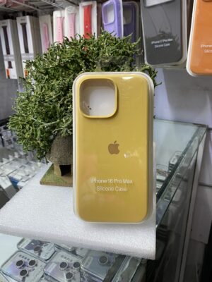 iPhone  16 pro max yellow silicone